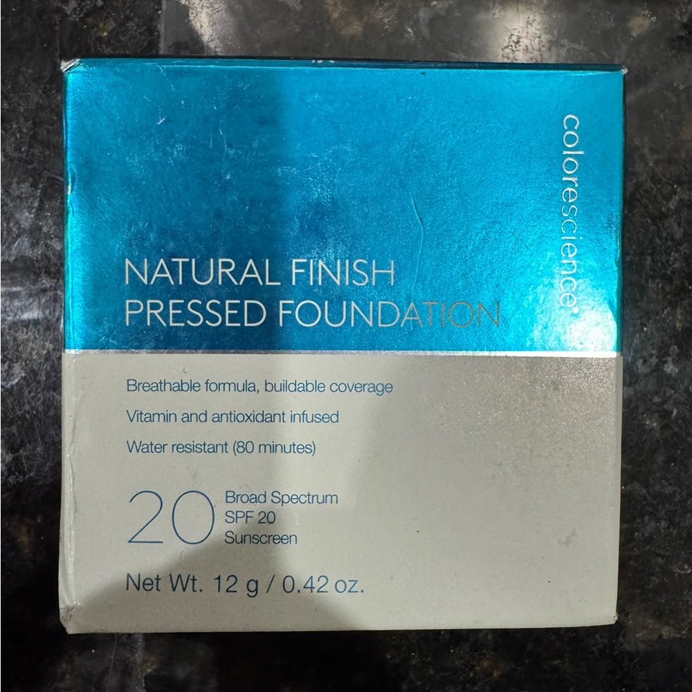Colorescience Natural Finish Pressed Foundation Tan Golden SPF 20